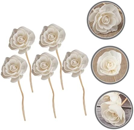 Healifty 5PCS Wicker Diffuser Sticks for Home Fragrance