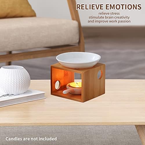 Wooden Essential Oil Burner with Tealight Holder