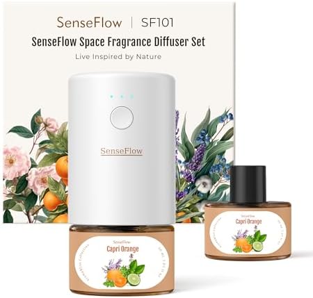 SenseFlow SF101 Waterless Ultrasonic Diffuser - Capri Orange