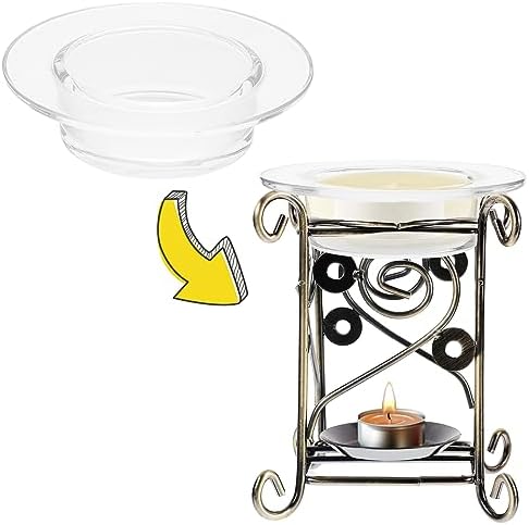Ciieeo 1pc Replacement Oil Warmer Glass Dish