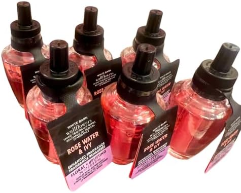 Bath Body Works Rose Water Ivy Wallflowers Refill 6-Pack