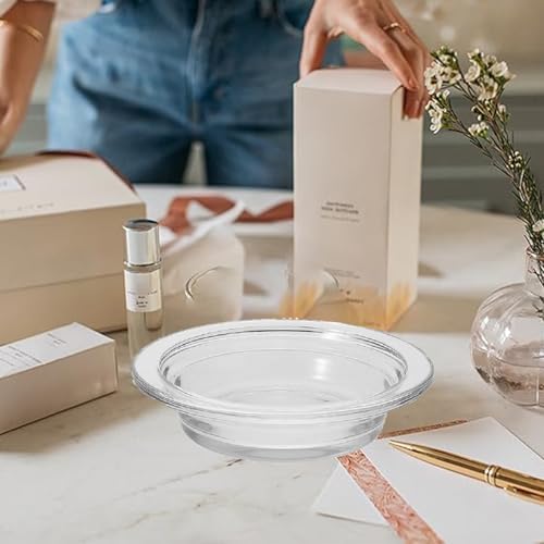 2PCS Glass Wax Melting Tray Aromatherapy Candle Heating Bowl for Diffusers