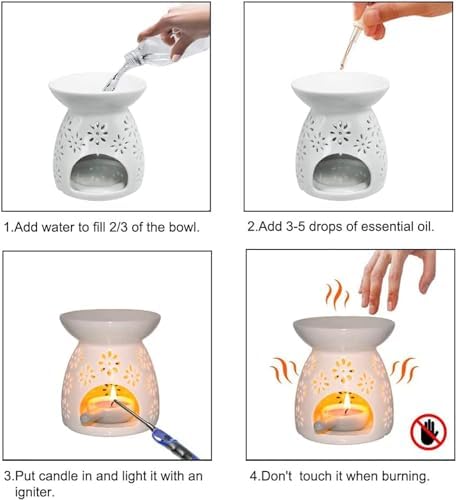 Minidiva Wax Melt Ceramic Aroma Burner Set