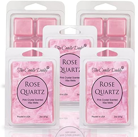 The Candle Daddy Rose Quartz Wax Melt 6 Cubes