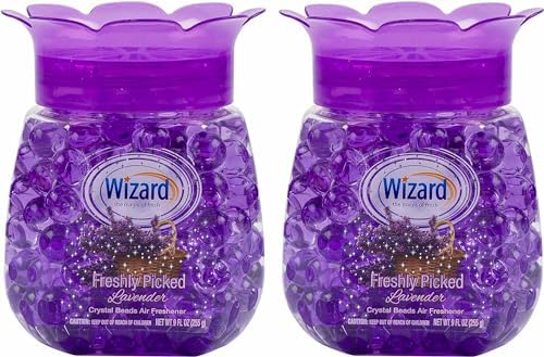 Lavender Air Freshener Set with 2 Jars 9oz for Home and Office