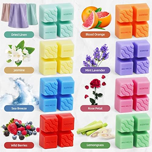 BAUFULLA Scented Wax Melts 8 Fragrance Gift Set