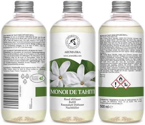 AROMATIKA Monoi de Tahiti 17 Fl Oz Floral Diffuser Refill