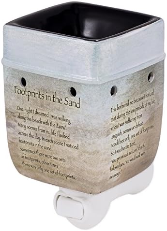 Footprints in The Sand Ceramic Wax Warmer by Elanze Designs