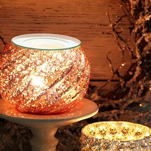 Patelai 3 Pack Round Glass Oil Warmer Dish for Aroma Lamps