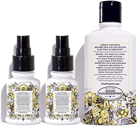 Poo-Pourri Original Citrus Refill Set 9 oz and 2x 14 oz