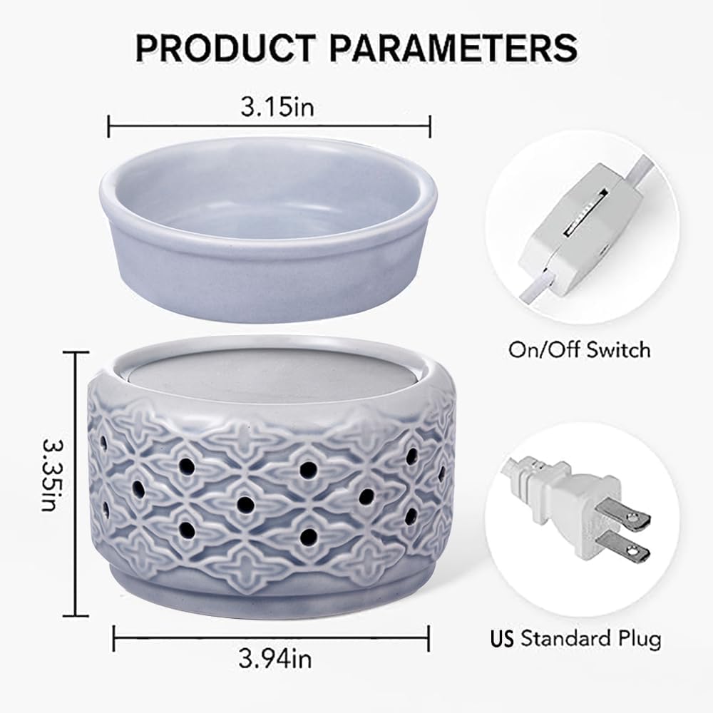 ORJG 3-in-1 PTC Ceramic Wax Melter with LED Light