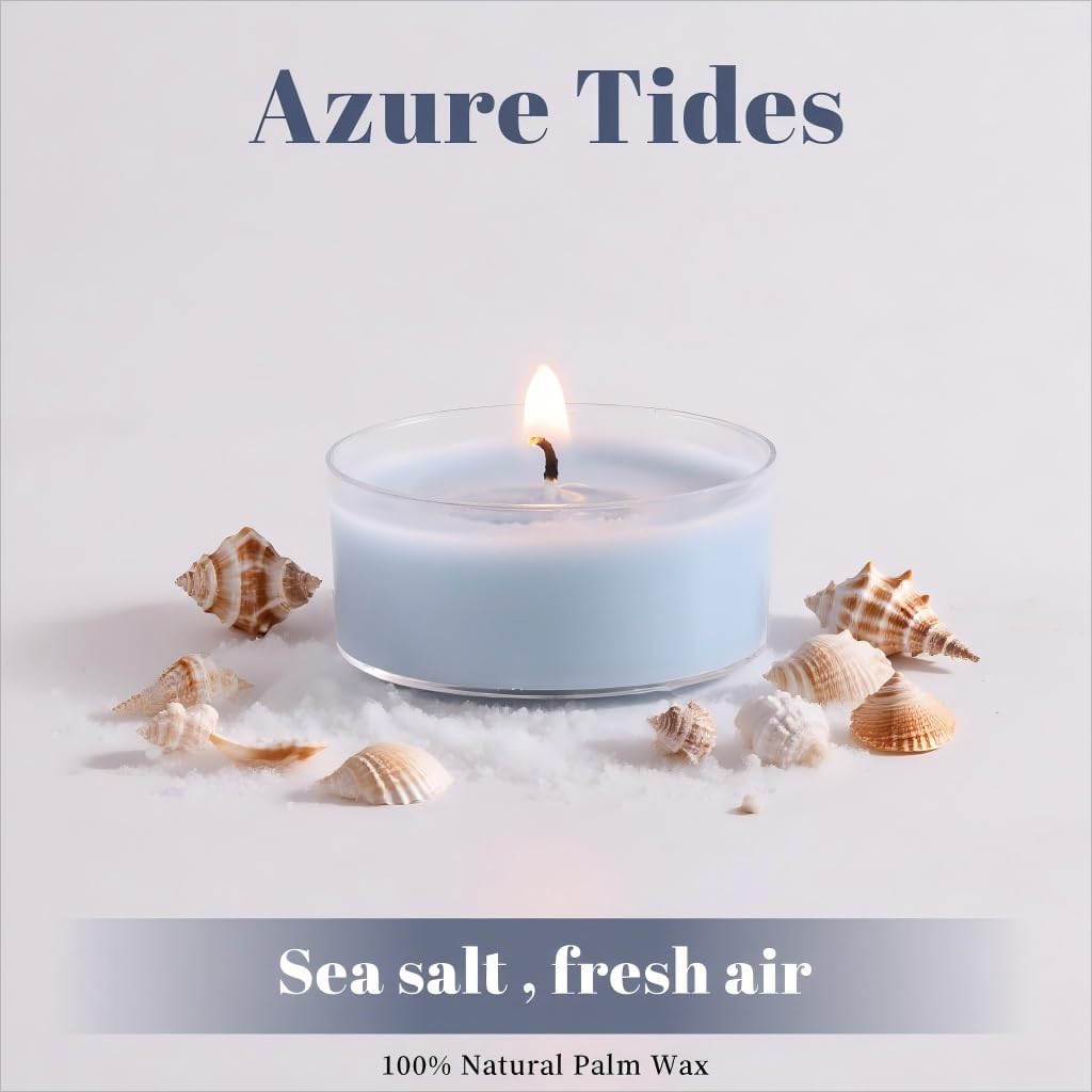 Ocean Breeze Scented Tea Lights 96 Pack for Home Fragrance