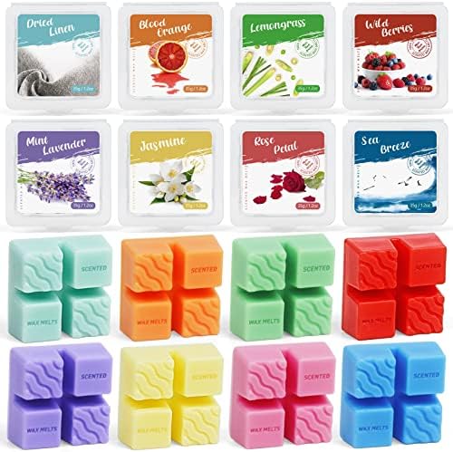 BAUFULLA Scented Wax Melts 8 Fragrance Gift Set