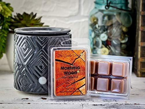 Morning Wood Funny Sandalwood Wax Melt 6 Cubes 1 Pack