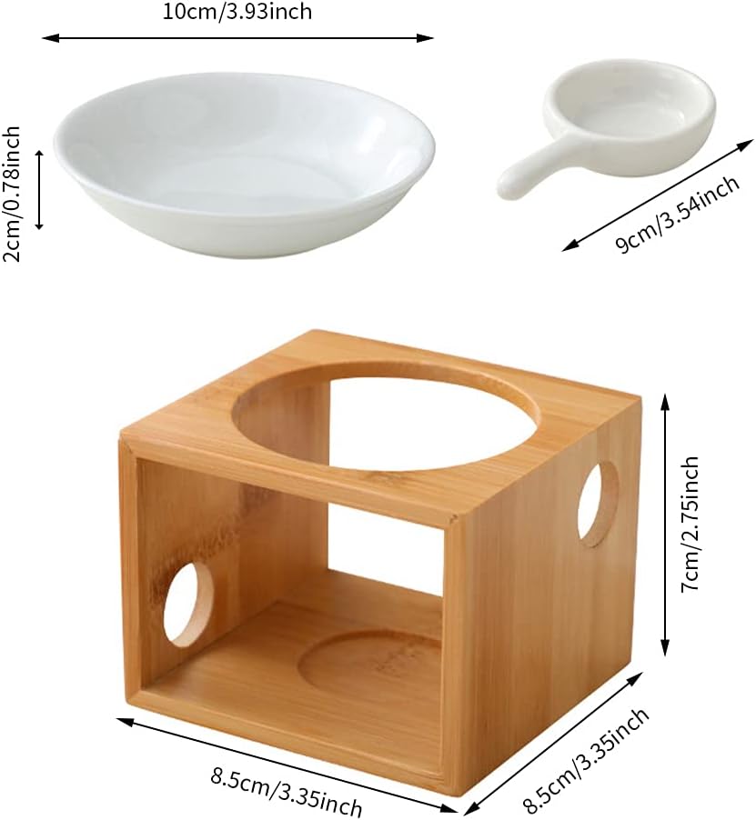 Wooden Essential Oil Burner with Tealight Holder