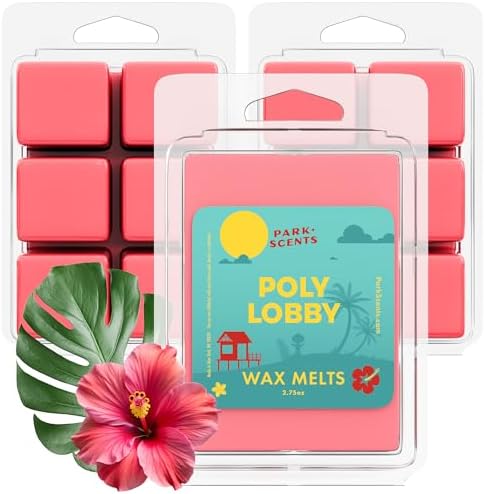 Park Scents Poly Lobby Luxury Hotel Candle Wax Melts 3 Pack