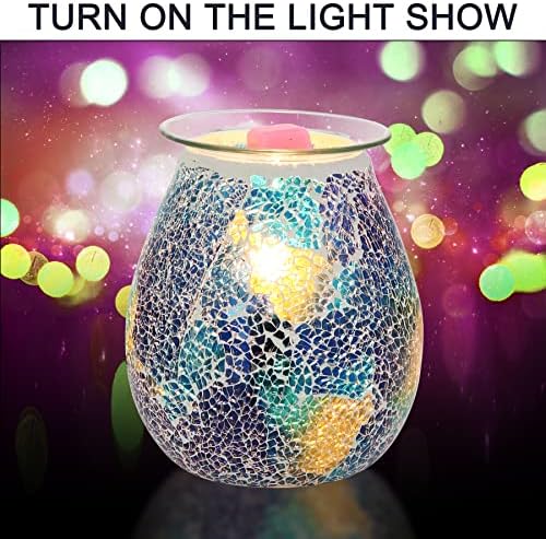 WNP Electric Wax Melt Warmer Glass Scented Candle Warmer