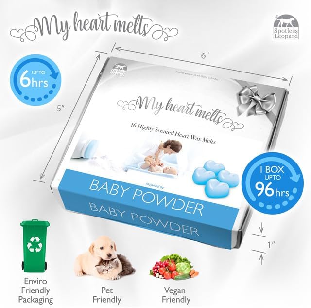 Spotless Leopard Baby Powder Wax Melts in Gift Box