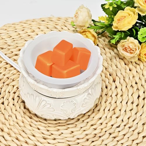 ASAWASA 6 Pcs Reusable Silicone Wax Melt Liners