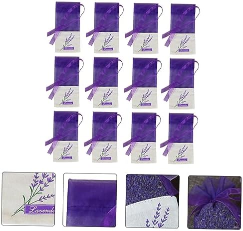 24PCS Lavender Scented Sachet Bags for Home Fragrance Storage and Travel