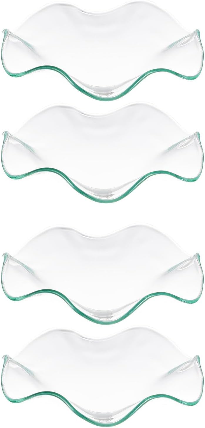 4Pcs Replacement Wax Heating Tray Glass Candle Warmer Bowl
