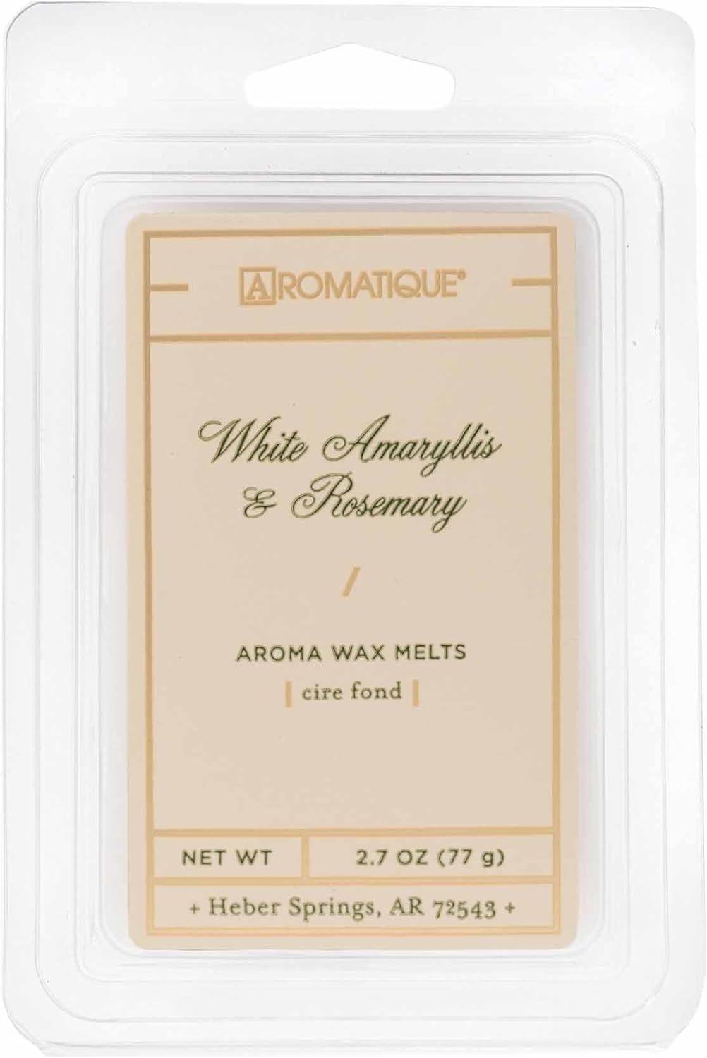 Aromatique Aroma Wax Melts Tray with White Amaryllis Rosemary
