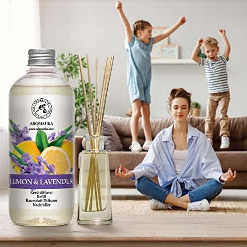 AROMATIKA Lemon Lavender Reed Diffuser Refill 17 Fl Oz