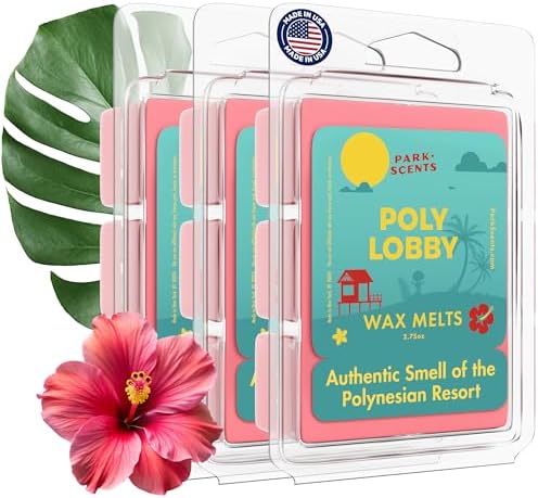 Park Scents Poly Lobby Luxury Hotel Candle Wax Melts 3 Pack
