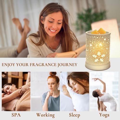 2-in-1 Electric Wax Melter with Timer and 2 Bulbs