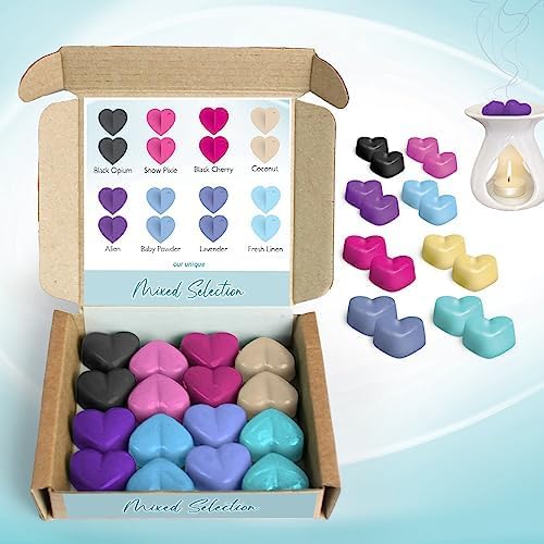 Mixed Scents Heart Shaped Wax Melts Set of 16