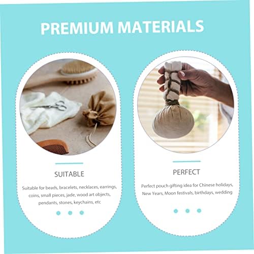 Luxshiny Chinese Style Lavender Drawstring Pouch for Home Decoration