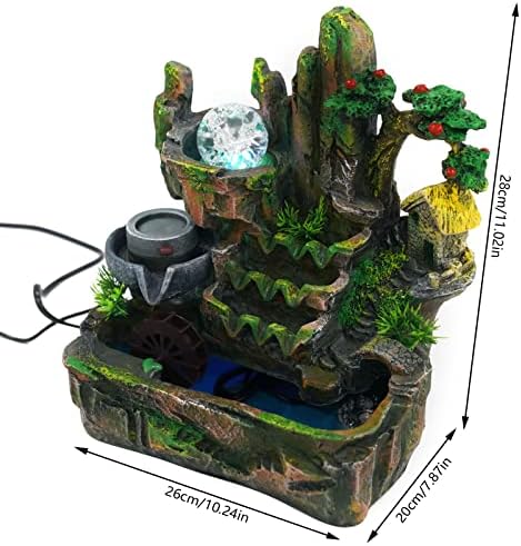 Genseino Rockery Fountain with LED Lights and Atomizer