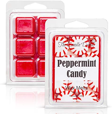 Peppermint Candy Scented Wax Melts - 6 Cubes 2 Ounces