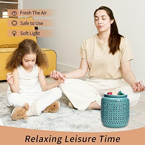 ASAWASA Ceramic Wax Melter with Timer and Light