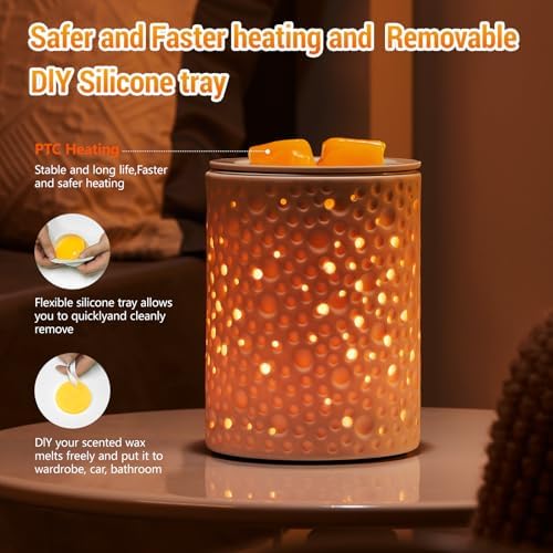 Planet Ceramic Electric Wax Melter with Timer and LED Light