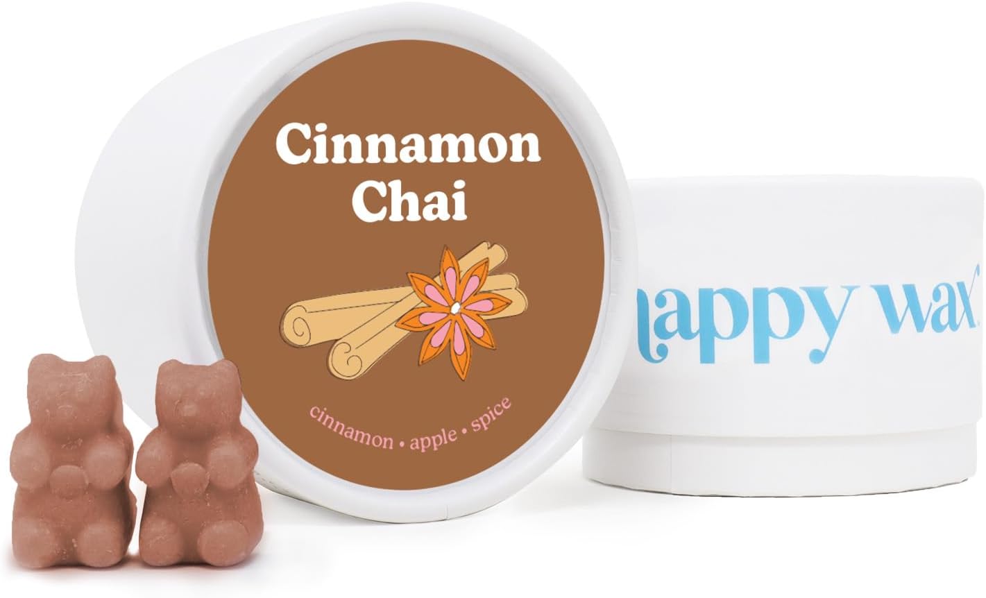 Happy Wax Cinnamon Chai Bear Wax Melts 4 oz Tin