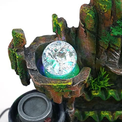 Genseino Rockery Fountain with LED Lights and Atomizer