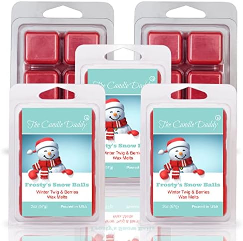 The Candle Daddy Frostys Snow Balls Wax Melt - Winter Twig Berries Scented