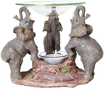 Pacific Giftware Lucky Elephants Scented Oil Warmer