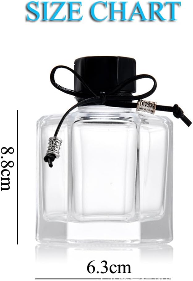 120ML Clear Glass Diffuser Jar with Inner and Outer Cap