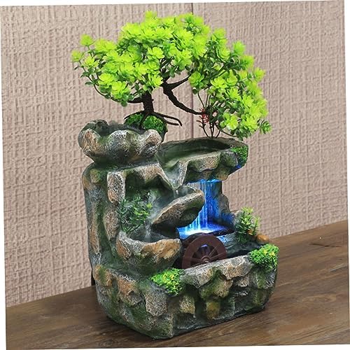 LIFKOME Tabletop Fountain Waterfall Indoor Decor
