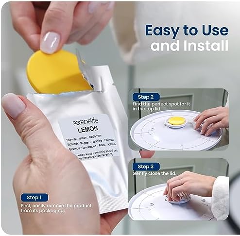 SereneLife 15pcs Lemon Scented Fragrance Discs