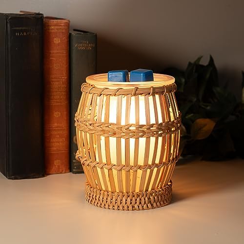 Scentsationals Wax Warmer with Basket Rattan Design