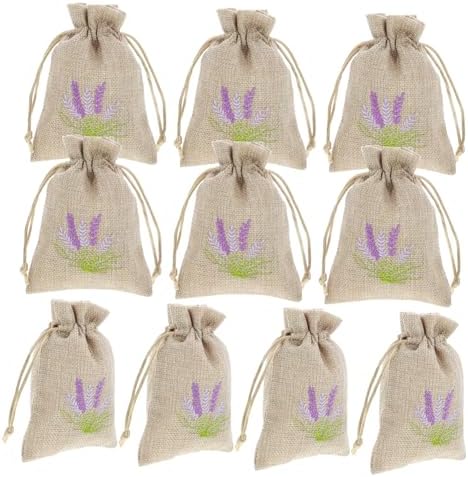 Refillable Lavender Sachet Bags 10pcs for Home and Car Use