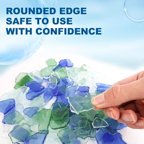 Sea Glass Vase Filler Crushed Decor 16 Oz