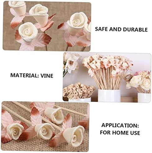 ORFOFE 6 Pcs Flower Rattan Diffuser Sticks for Home Fragrance Enhancement