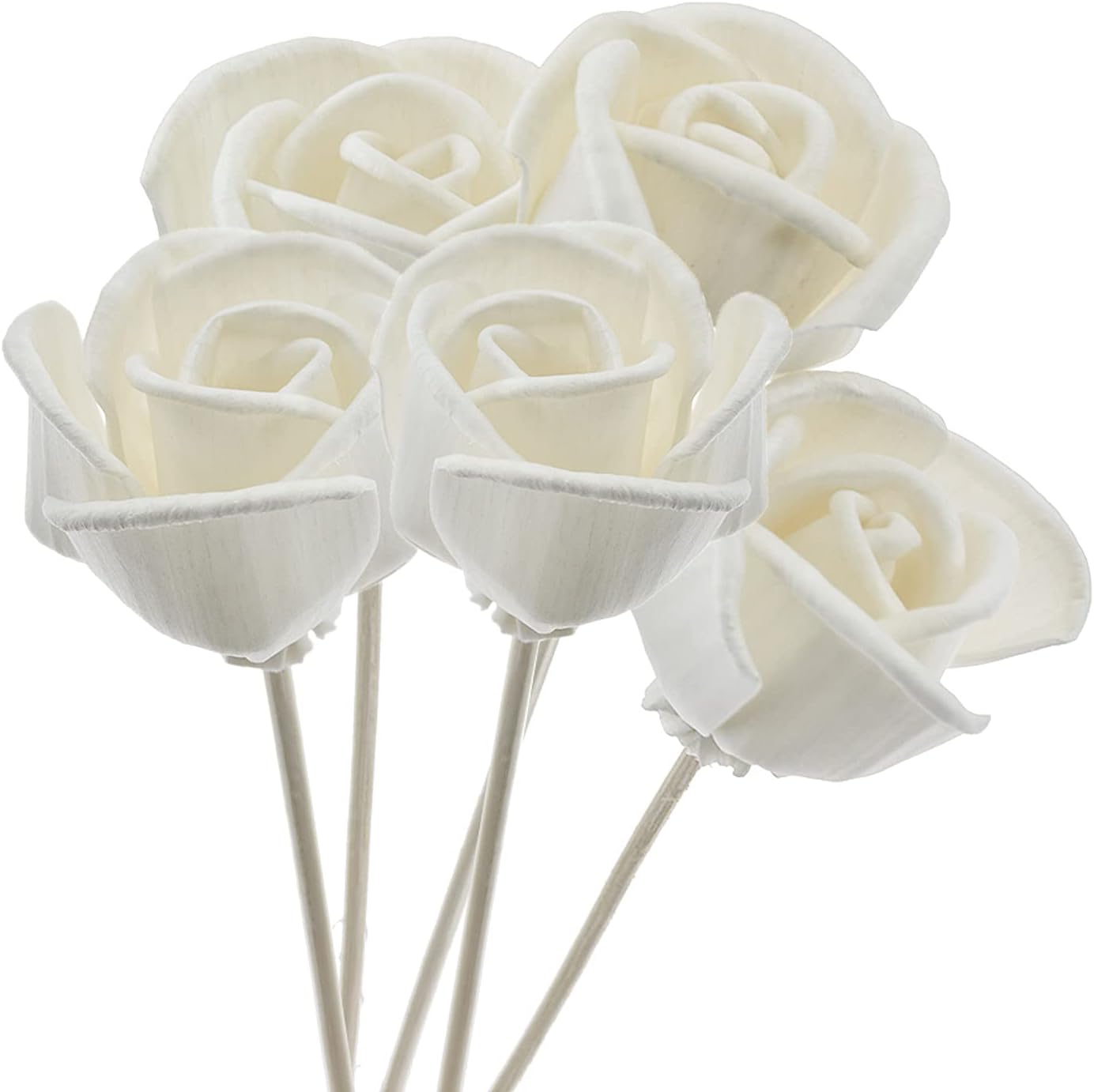 5 Pack Rattan Rose Diffuser Sticks for Home Fragrance