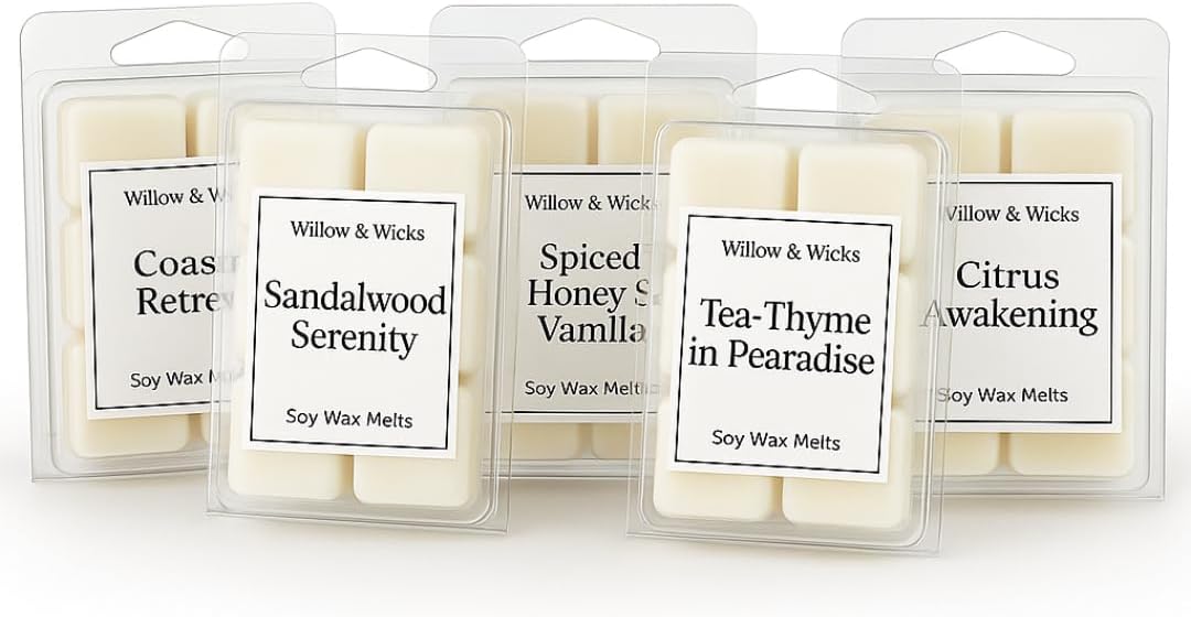 Willow Wicks Relax Restore Wax Melts 5-Pack Clamshell Set