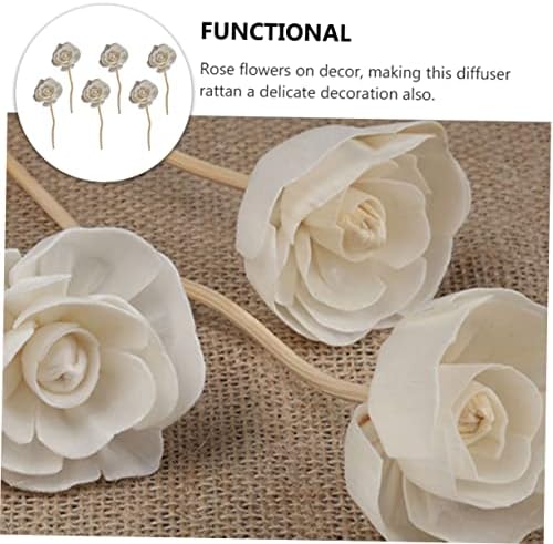 Wakauto 6pcs Rattan Aroma Diffuser Sticks for Essential Oil and Home Fragrance