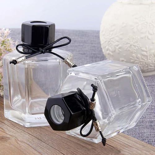 120ML Clear Glass Diffuser Jar with Inner and Outer Cap